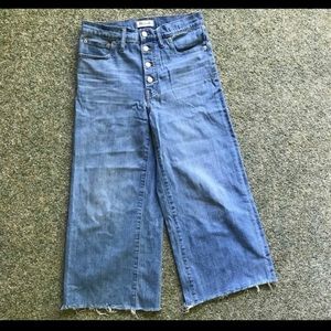 Madewell Wide Leg Crop Jeans